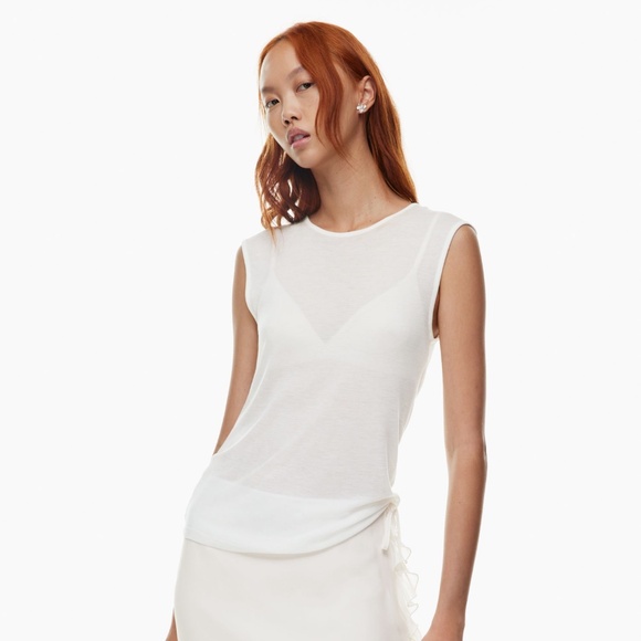 Aritzia Wilfred⎜MURANO T-SHIRT⎜LIGHT BIRCH - Picture 3 of 14